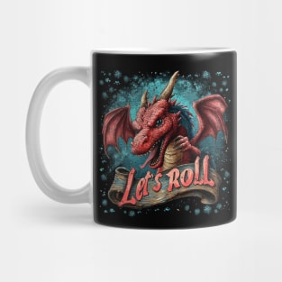 Let's Roll Red Dragon Mug